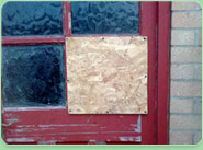 boarded up Kings Cross